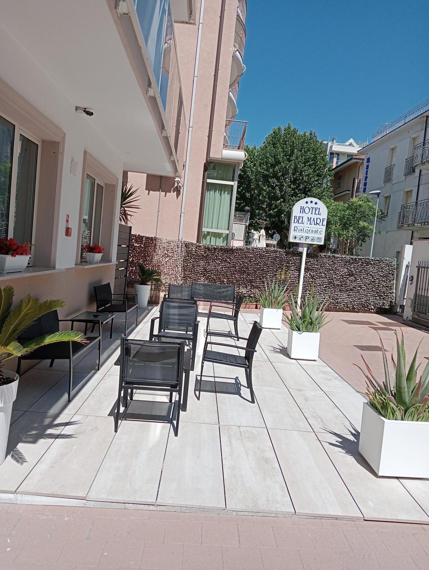 Hotel Bel Mare Rímini Exterior foto